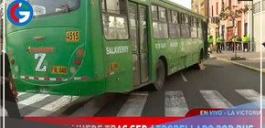 Un anciano murió tras ser atropellado por un autobús