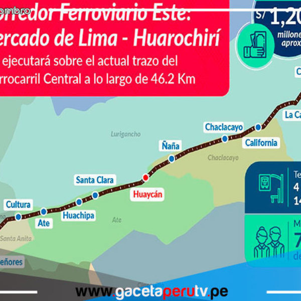 Buenas noticias: Tren unirá Cercado de Lima y Huarochirí 