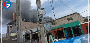 Controlan gran incendio en el Parque Industrial 