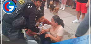 Rápida respuesta de paramédicos y bomberos en incendio por accidente con balón de helio