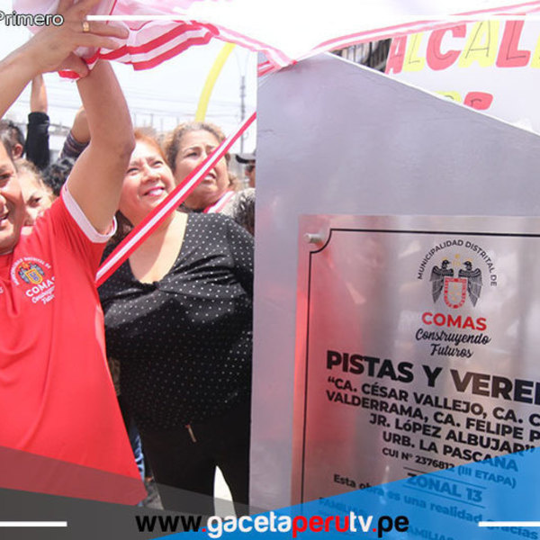 Comas lidera en ejecución de inversión pública en Lima Norte