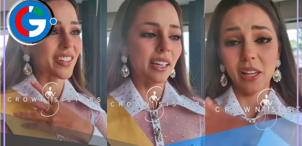 Luciana Fuster llora en entrevista para el Miss Grand 2023