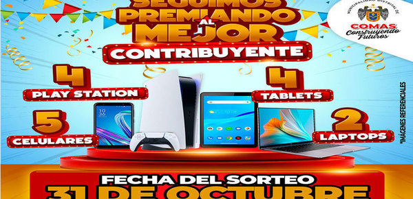 Alcalde de Comas Premiará a los Mejores Contribuyentes