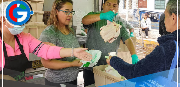 Alcalde de Comas instala módulos de venta de pollo a costo social en el distrito