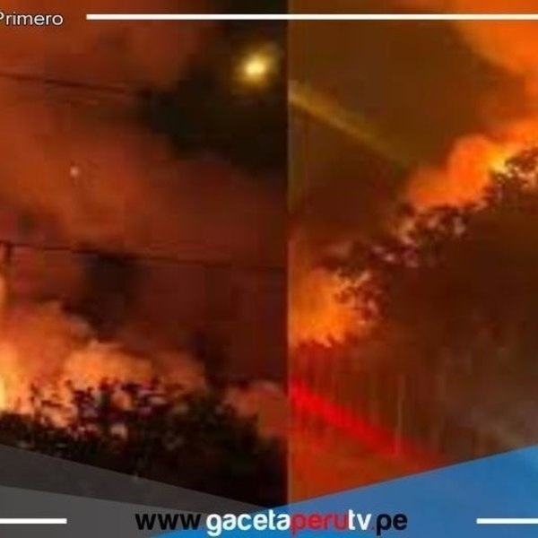 Incendio en la Costa Verde