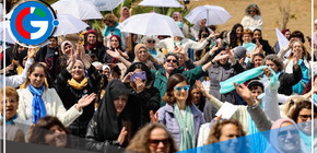 Cientos de mujeres israelíes y palestinas manifiestan por la paz