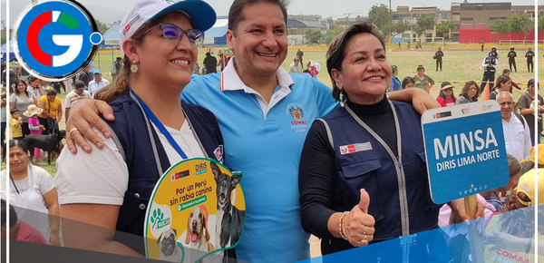 Alcalde de Comas y Dirección de Salud Inician Campaña "VAN CAN" 