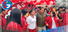 Alcalde de Comas Inaugura Campeonato Interescolar en Parque Zonal Sinchi Roca