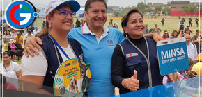 Alcalde de Comas y Dirección de Salud Inician Campaña "VAN CAN" 