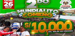  Lanzan el 2do Mundialito Pistero y Chocolatero con Atractivo Premio en Comas