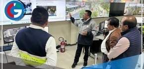 Delegación de la municipalidad de Independencia visitó la Central Alerta Miraflores
