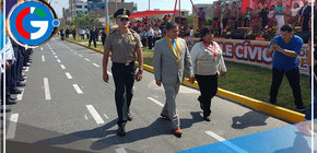 Desfile Cívico y Compromisos de Desarrollo Presididos por el Alcalde Ulises Villegas Rojas
