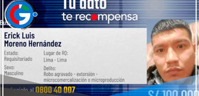 Lima: Ofrecen S/ 100,000 de recompensa por secuestrador Erick Moreno