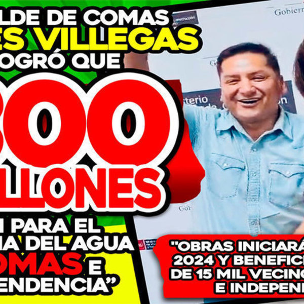 Más de 15 Mil Familias en Comas e Independencia Tendrán Acceso al Agua y Desagüe