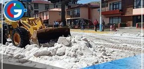 Granizada afectó la infraestructura de colegios y calles en Puno