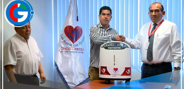 ONG "Las manos que ayudan de Corazón" dona concentrador de Oxígeno a C.P. Sta. Rosa de Cajamarca