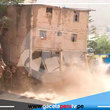Casa de tres pisos se cae ante aumento del caudal del Río Rímac