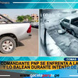 Comandante PNP queda herido de bala tras frustrar el robo de su camioneta