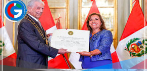 Mario Vargas Llosa fue condecorado con la Orden El Sol del Perú por Dina Boluarte