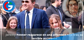 Jeremy Renner reaparece en una alfombra roja tras su terrible accidente