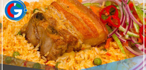 Hoy sábado disfruta de un suculento Arroz con Chancho