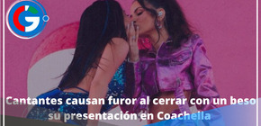 Cantantes causan furor al cerrar con un beso su presentación en Coachella 