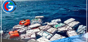 Dos toneladas de cocaína flotando encontraron la policía italiana en el Mediterráneo
