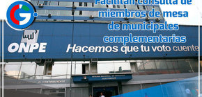 Facilitan consulta de miembros de mesa de municipales complementarias