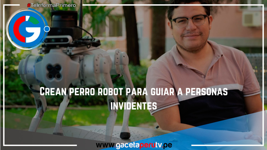 Perro-robot con IA para invidentes