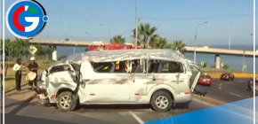 Accidente de movilidad escolar deja 4 niños heridos en Barranco