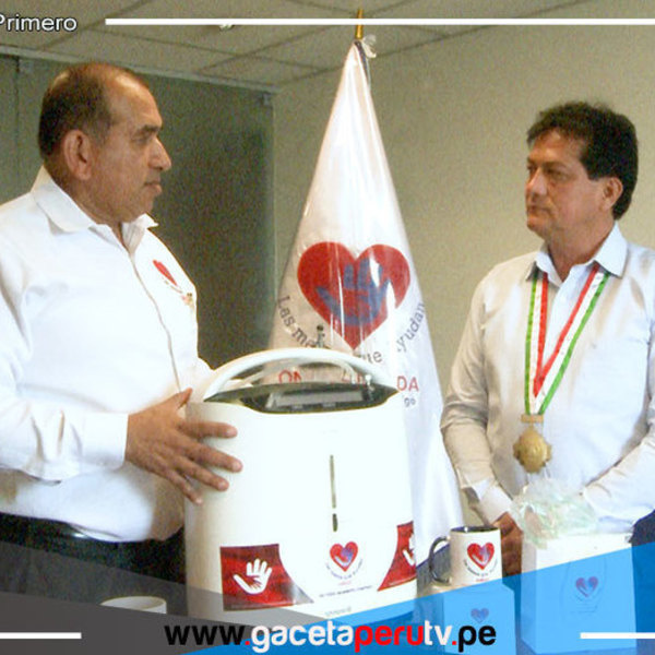 La ONG “Las Manos que Ayuda de Corazón” dona Concentrador de Oxígeno a Municipalidad de Amarilis