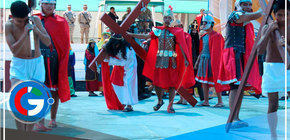 Estudiantes del colegio Ejército escenificaron vía crucis en Arequipa