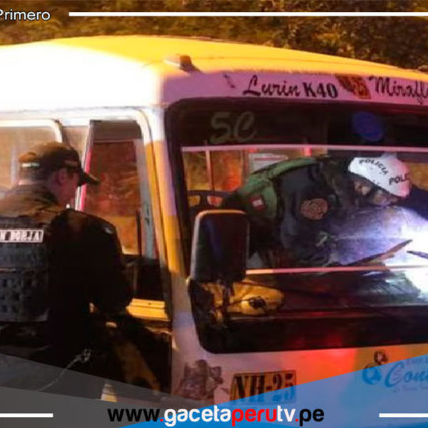 Delincuentes robaron coaster en VMT capturados en San Borja