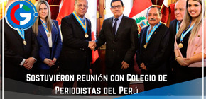 Sostuvieron reunión con Colegio de Periodistas del Perú