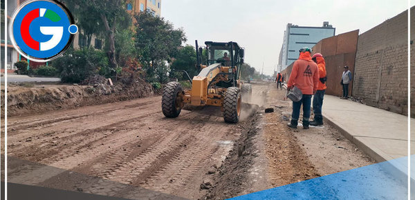 Inician construcción de 800 m. de pista en Av. República de Israel en Comas 