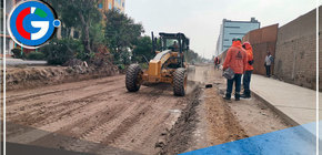 Inician construcción de 800 m. de pista en Av. República de Israel en Comas 
