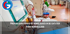Pre-publican  fichas de homologación de catéter para hemodiálisis