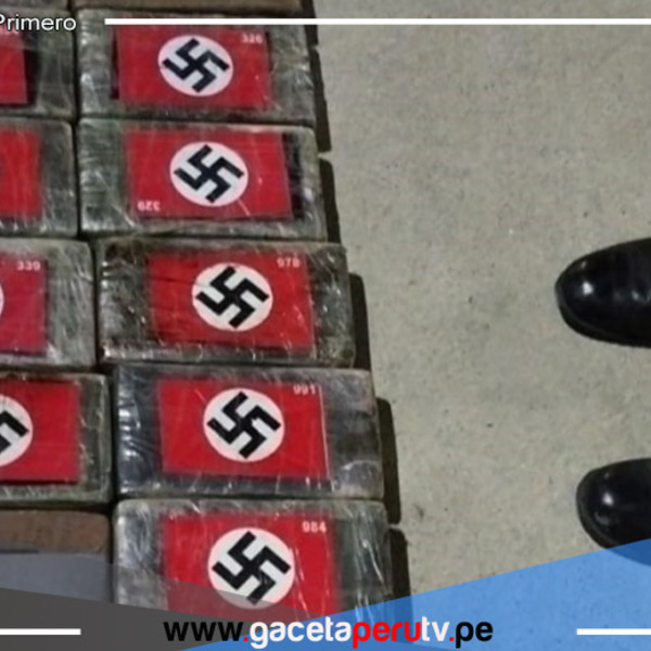 PNP incauta paquetes de cocaína con el nombre de Hitler y la esvástica en Piura