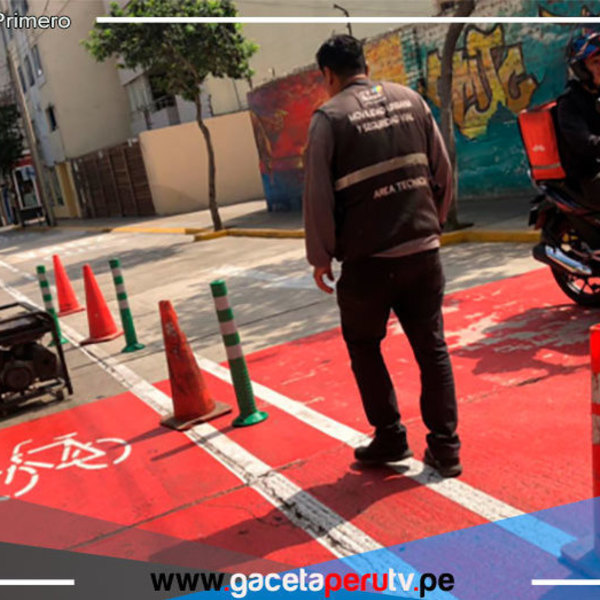 Habilitan nueva ciclovía más seguro en Miraflores, calle San Martin