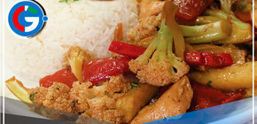 Hoy preparamos un Saltado de Coliflor con Pollo