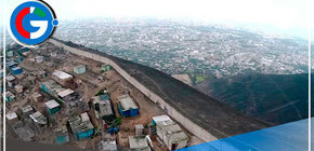 Muro de la división entre La Molina y VMT