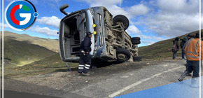 Bus sufre volcadura y deja dos muertos y siete heridos graves en Quiruvilca