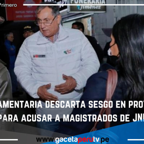 Parlamentaria descarta sesgo en proyecto para acusar a magistrados de JNE