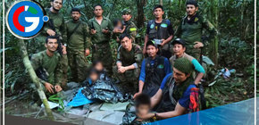  Encuentran con vida a los cuatro niños que habían desaparecido hace 40 días después de un accidente aéreo