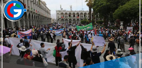 Reactivaron las protestas contra Dina Boluarte en Arequipa
