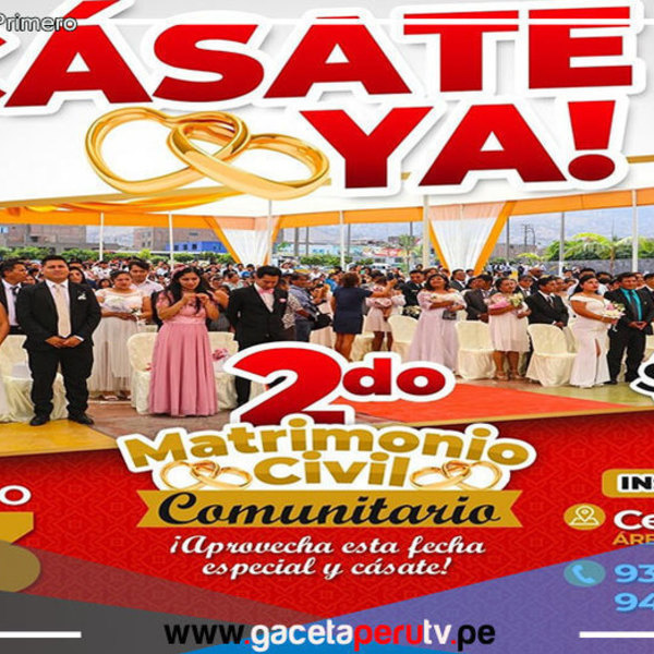 Municipalidad de Comas celebrará II Matrimonio Civil Masivo 