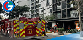 Incendio afecto al menos cuatro pisos de un edificio en Miraflores