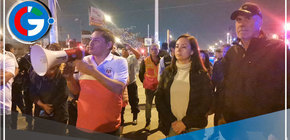 Alcalde de Comas paralizó Collique en su caminata por la Seguridad Ciudadana 