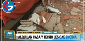  Familia alquila casa en Chorrillos y techo les cae encima