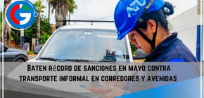  Baten  récord de sanciones en mayo contra transporte informal en corredores y avenidas.